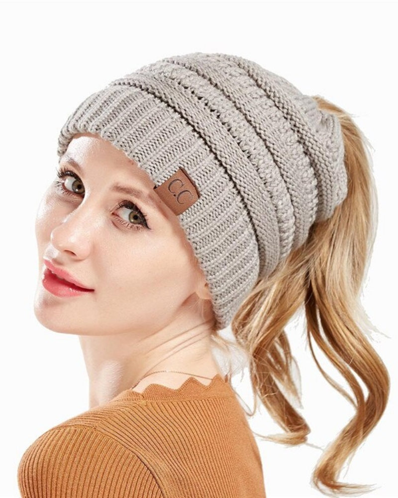 olivia ponytail beanie